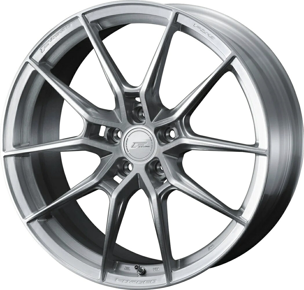 19インチ 5H112 8.0J 8J+45 5穴 ウェッズ エフゼロ エフゼットシックス ホイール 1本 ブラッシュド WEDS F ZERO FZ-6