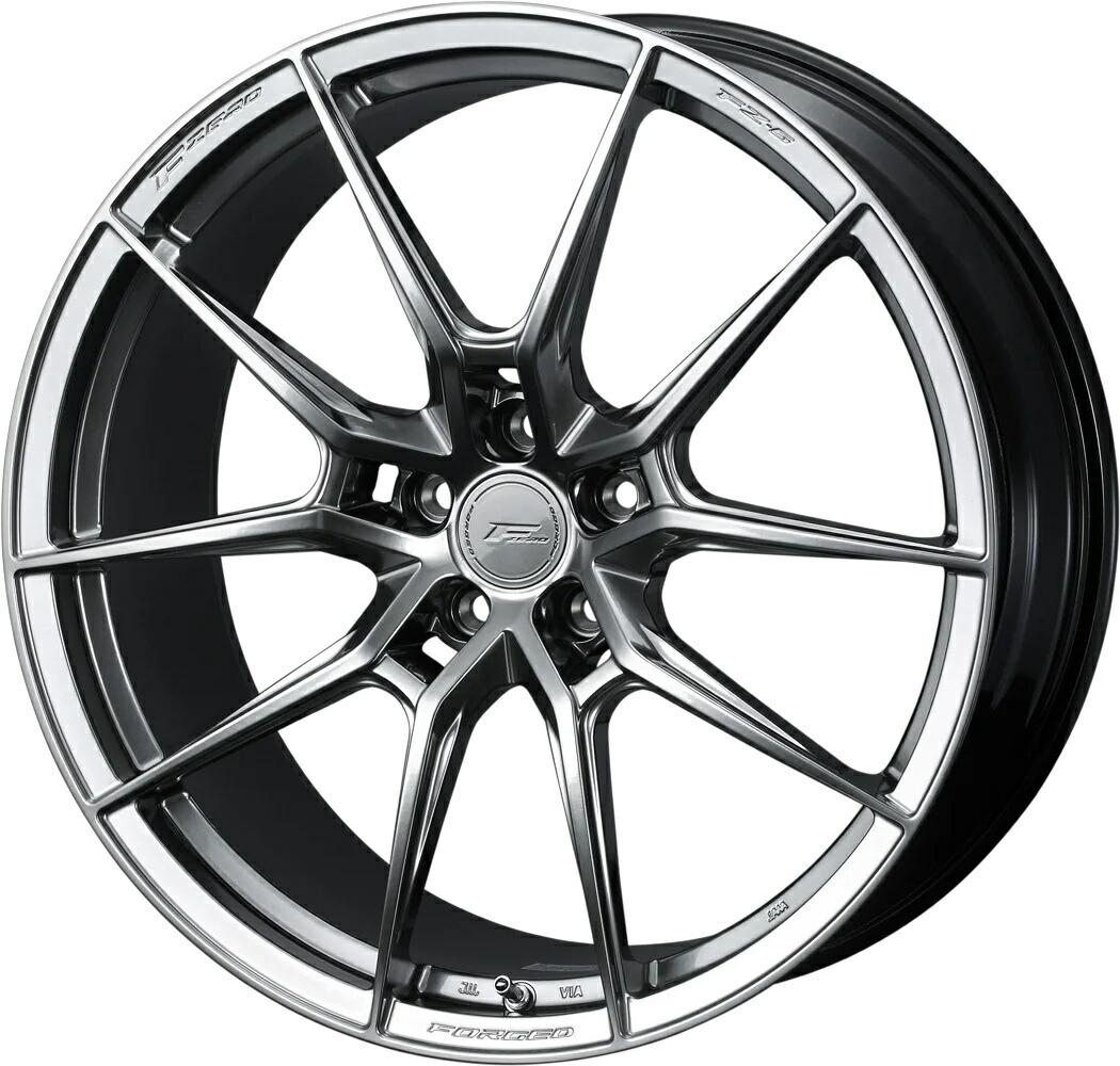 21インチ 5H112 9.0J 9J+38 5穴 ウェッズ エフゼロ エフゼットシックス ホイール 4本 ダイヤモンドブラック WEDS F ZERO FZ-6｜シンシアモール 店
