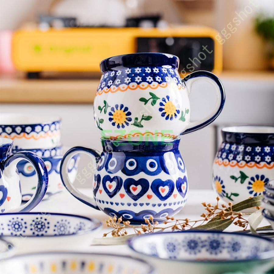 ポーリッシュポタリー ポーリッシュマグ 皿 茶碗 食器 コップ 瀬戸もの 洋食器 差し上げ物 差し上げ物 コーヒーマグ 紅茶優勝杯 母の日 お