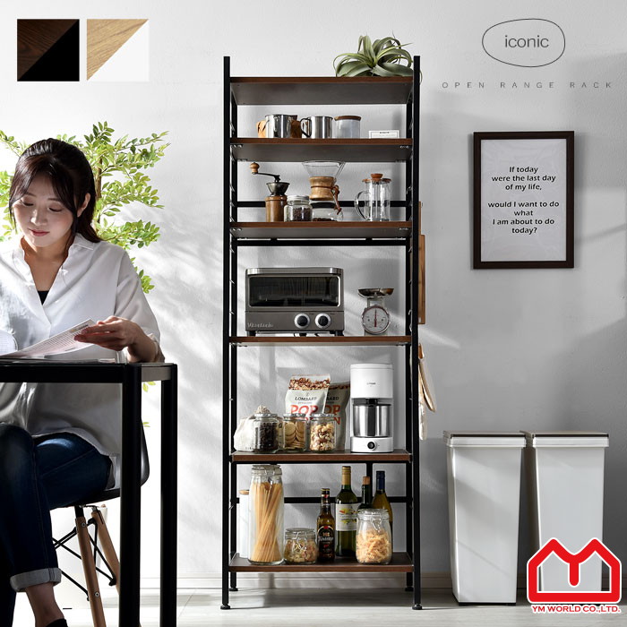 楽天市場 クーポン対象 食器棚 キッチンラック レンジ台 6段 レンジラック レンジボード オープンラック オープンシェルフ スリム 北欧 おしゃれ 大型レンジ対応 キッチン収納 オーブンレンジ棚 隙間収納 スリムラック スチールラック ラック シェルフ 収納 省