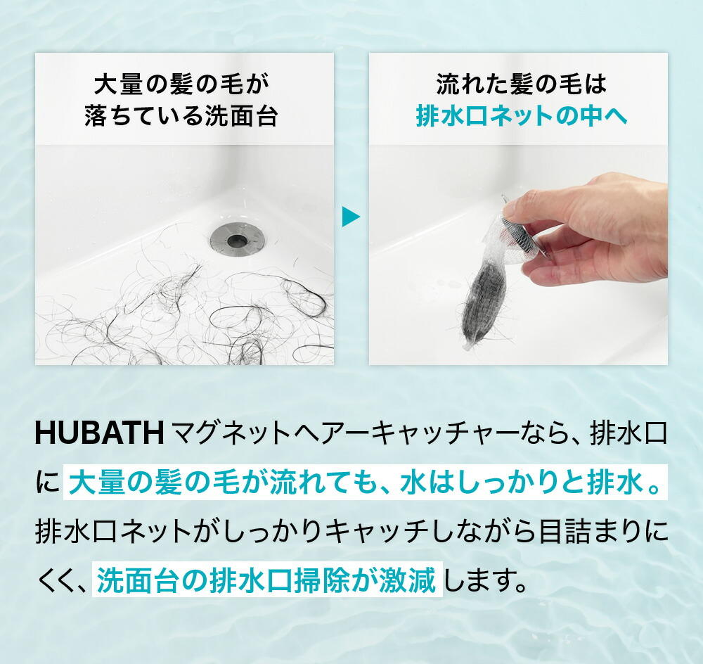 楽天1位》 【 HUBATH 洗面台 ヘアー キャッチャー 】 洗面台