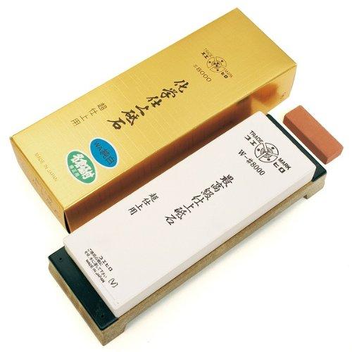 【業務用砥石】仕上げ【品番W-8】スエヒロ・＃8000 修正用名倉砥付き 砥石 末広