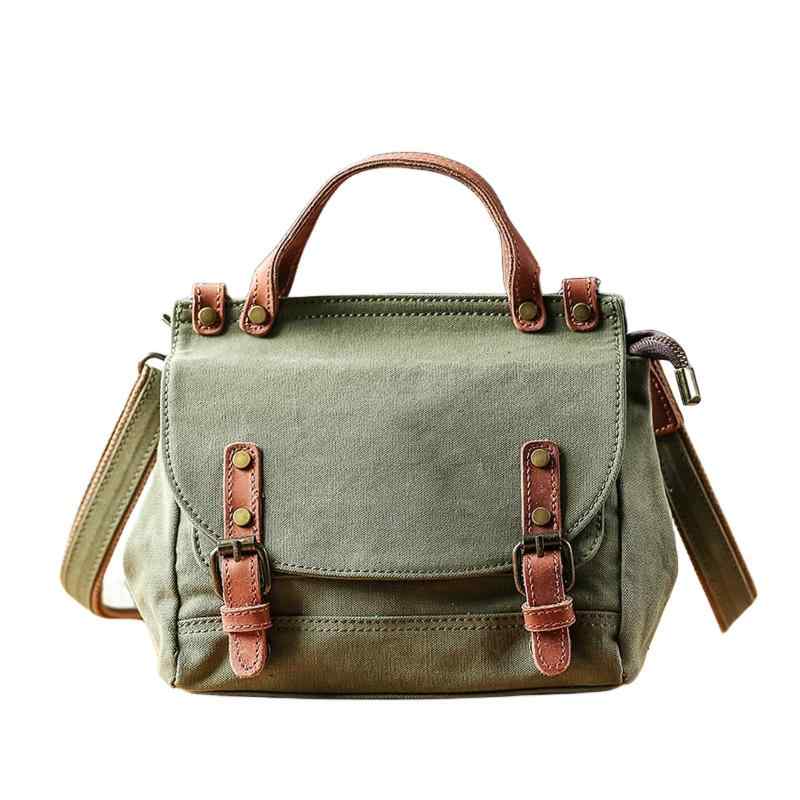 ＩＯＫＩ　ＨＡＭＰＵ(イオキ ハンプ) 帆布×本革 ショルダーバッグ レトロデザイン トートバッグ カメラバッグ 2way 3色
