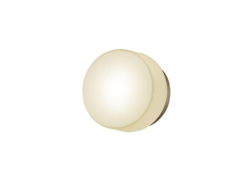 パナソニック (Panasonic) ポーチライト ブラケット LED電球4.3W1灯 天井/壁直付型 密閉/防雨型 LED電球交換型 電球色 プラチナメタリック/乳白 幅170×奥行110×高さ170mm LGW85004YF