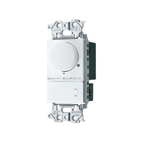 パナソニック(Panasonic) アドバンスシリーズ LED 埋込逆位相調光スイッチC[ほたるスイッチC][適合LED専用3.2A][ロータリー式][下限照度設定機能付][ネームなし][マットホワイト] WTA575831WK