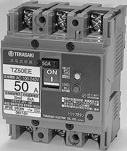 寺崎電気産業 協約形漏電遮断器 TZ50EE 3P 20A FC