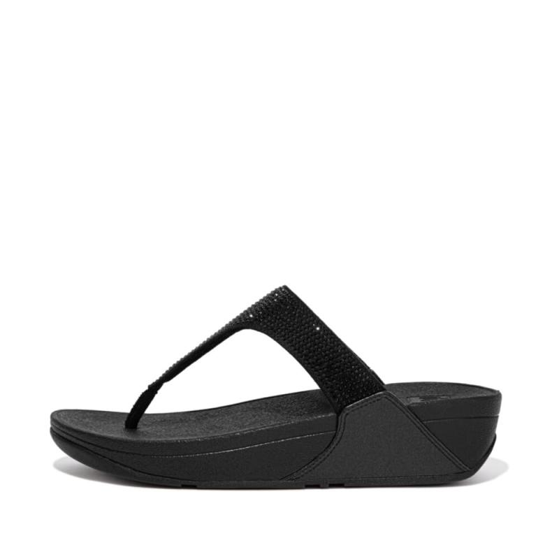 fitflop(フィットフロップ) レディース LULU CRYSTAL EMBELLISHED TOE-POST SANDALSサンダル