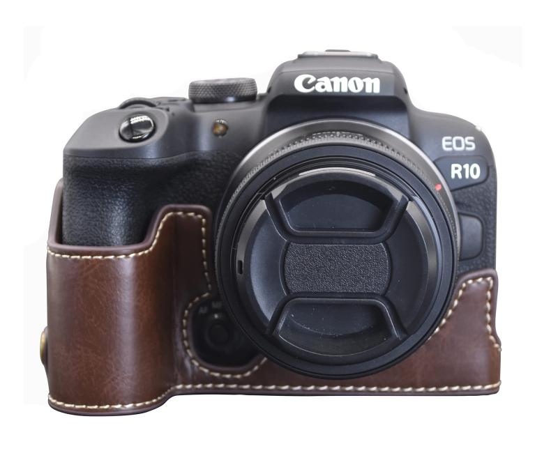 kinokoo EOS R10 ケース、キヤノン Canon EOS R10 カバー eos r10用 カバー eos r10 ボディケース 電池交換でき 三脚設置でき