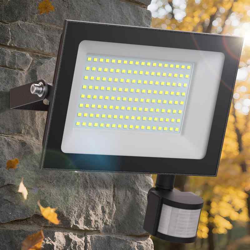 CLY センサーライト LED 80W 100W 人感明暗センサー コンセント式 人感センサーライト 超高輝度 10000LM 12000LM 17000LM投光器 昼光色 6500K 屋外/屋内兼用 IP66 防犯ライト 省エネ 稼働モードと点灯時間