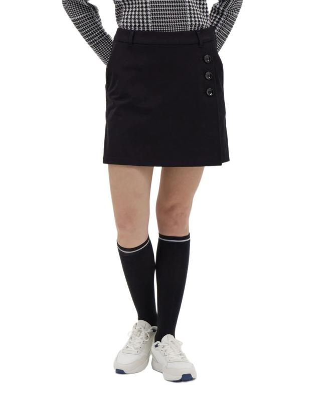 [マンシングウェア] キュロット 【STANDARD COLLECTION】 ストレッチ パンツ設計 ウエストゴム 無地 ゴルフ レディース