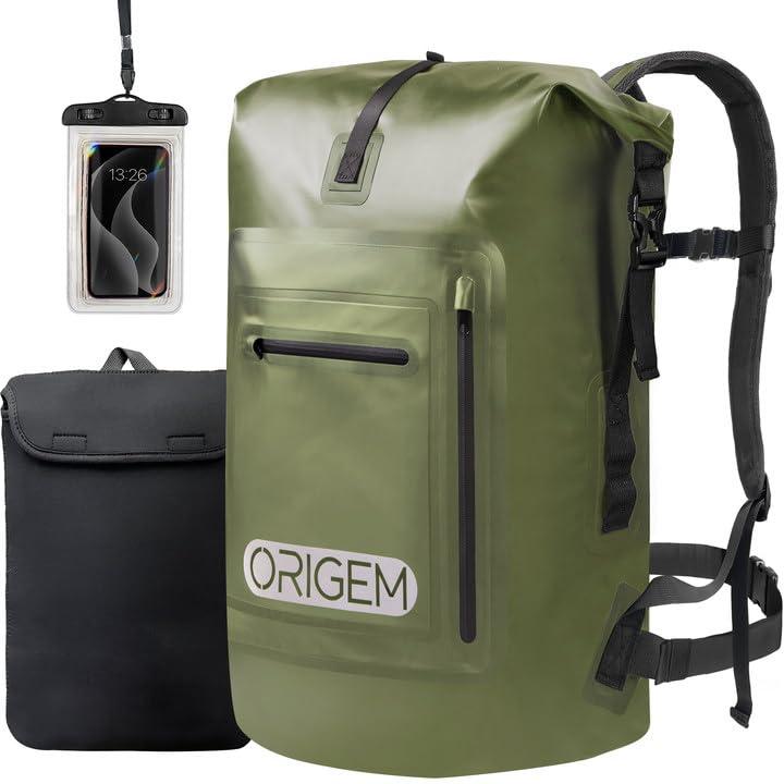 【楽天市場】[Origem] ドライバッグ 防水バッグ 35L/55L/85L 大容量 完全防水 リュック 新型素材 折りたたみ式 防塵 3色