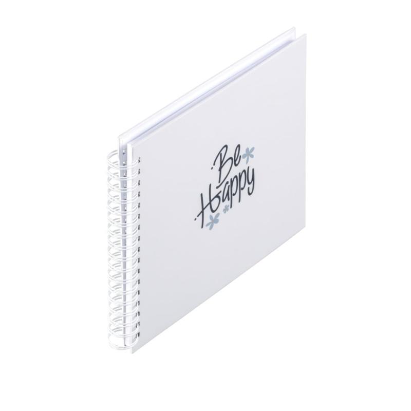 hama ドイツ Good Things Spiral Album, 28x24 cm, 50 White Pages, Happy画像