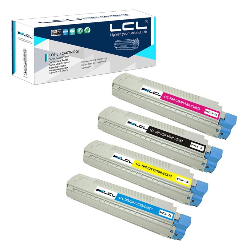 LCL OKI用 TNR-C3K TNR-C3KK1 TNR-C3KK3 TNR-C3KC1 TNR-C3KC3 TNR-C3KM1 TNR-C3KM3 TNR-C3KY1 TNR-C3KY3 7000枚 (4色セット) 再生トナーカートリッジ 対応機種