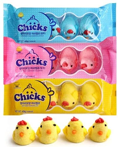 ひよこマシュマロ 3個セット イエロー ピンク ブルー 韓国モッパンasmr 40 Offの激安セール