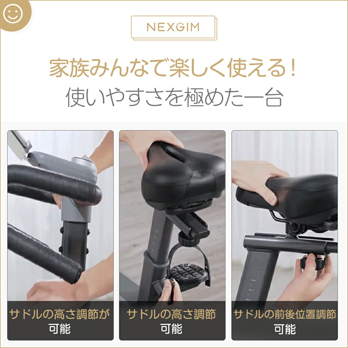 2周年記念イベントが 送料無料 AI フィットネスバイク NEXGIM C01s