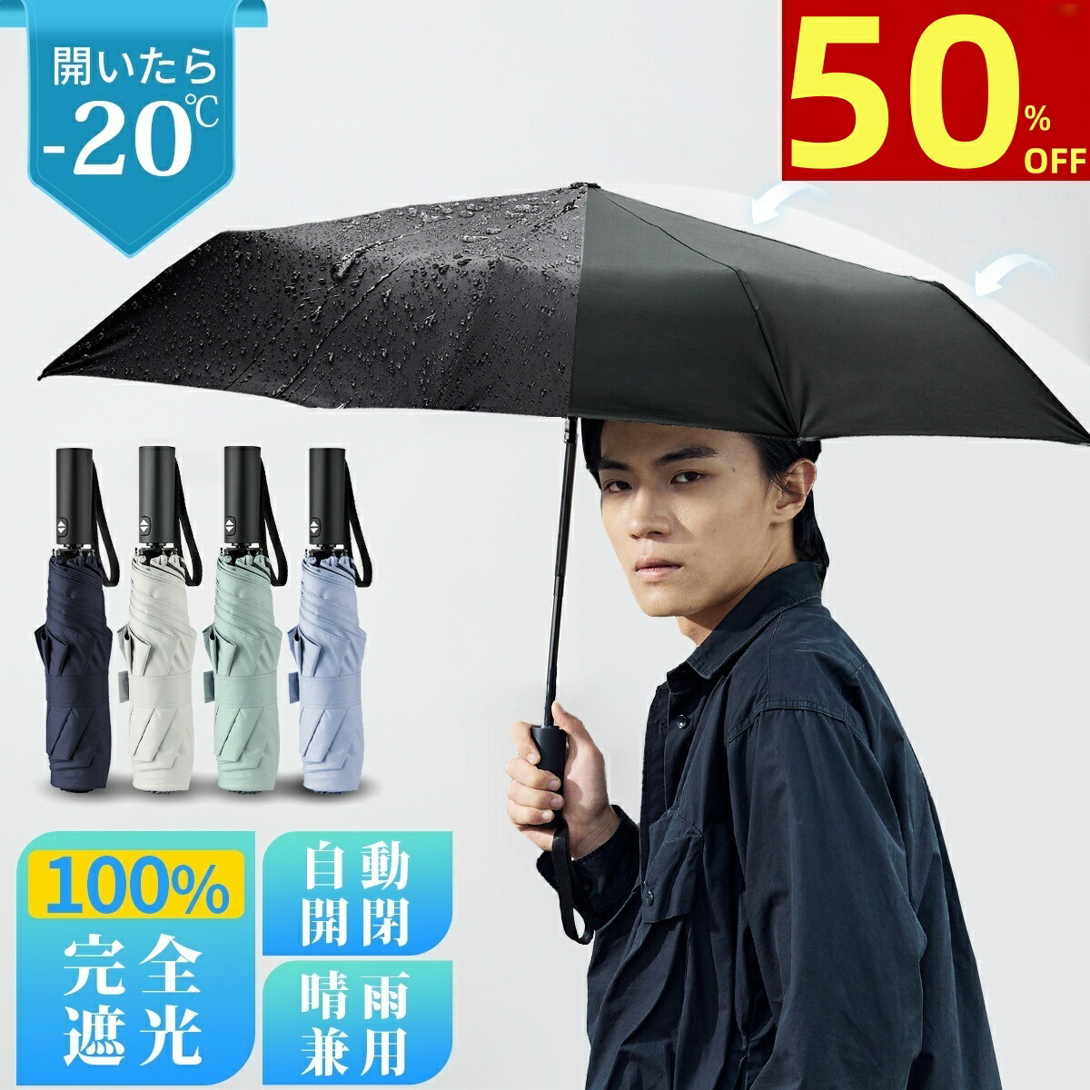 楽天市場】折りたたみ傘 メンズ 晴雨兼用 自動開閉 日傘 折りたたみ
