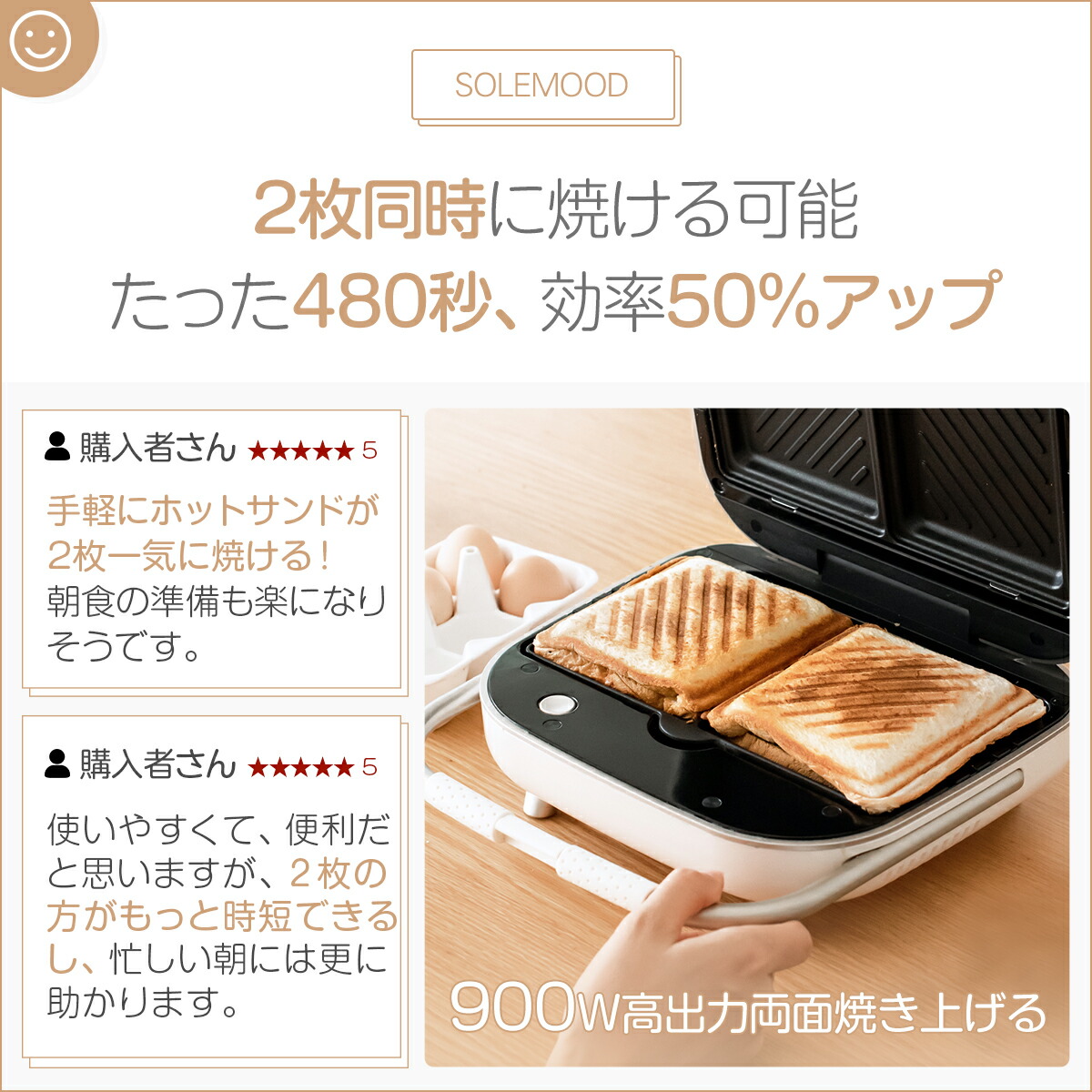 8 11まで20%OFFクーポンあり 送料無料 ホットサンドメーカー ホットサンド 耳まで 簡単 洗える 着脱式 タイマー付き ワッフルメーカー  サンドメーカー ホットプレート 2枚焼ける コンパクト 家電 キッチン 調理 おしゃれ プレスサンド ssk 最大74％オフ！