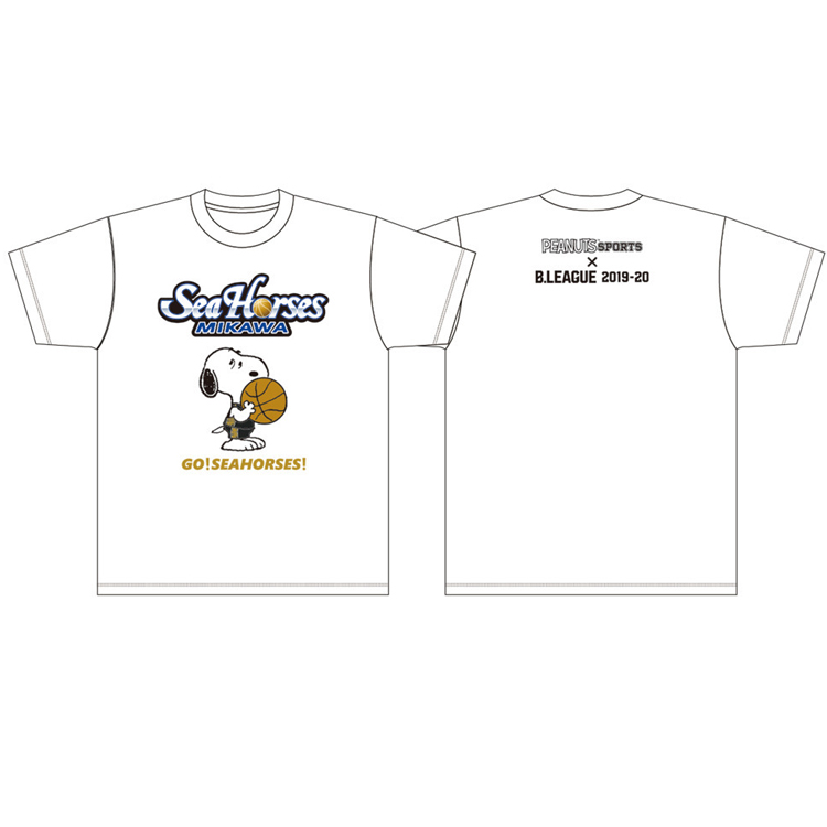 楽天市場 Peanuts Seahorses Mikawa スヌーピー ロゴ Tシャツ 19 衣類 シーホース三河公式グッズ 三河わくわくストリート