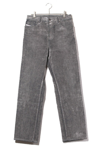 【中古】DIESEL ディーゼル 1955 09D02 ストレート デニムパンツ W28 GREY グレー /● メンズ 【ベクトル 古着】 250401