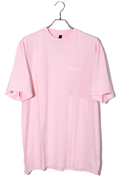 【中古】L 未使用品 2025SS No Problemo ノープレブレモ MINI PROBLEMO SS TEE ミニ クラシックロゴ プリント 半袖Tシャツ PALE PINK ペールピンク NP60009-03 /■In2 メンズ 【ベクトル 古着】 250423