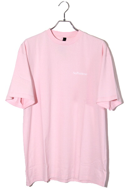 【中古】XL 未使用品 2025SS No Problemo ノープレブレモ MINI PROBLEMO SS TEE ミニ クラシックロゴ プリント 半袖Tシャツ PALE PINK ペールピンク NP60009-03 /■In2 メンズ 【ベクトル 古着】 250423
