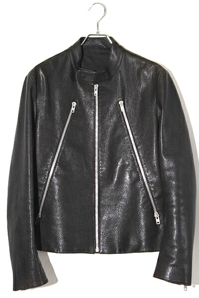 メゾンマルジェラ　シングルライダースジャケット 楽天市場】Maison Margiela メゾンマルジェラ 5ZIP ラムレザー