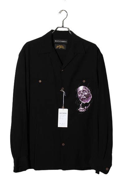 【中古】S 未使用品 WACKO MARIA ワコマリア 56 TATTOO STUDIO / 50’S SHIRT L/S 56タトゥースタジオ 50s シャツ BLACK ブラック 56TS-WMS-OC03 /■In2 メンズ 【ベクトル 古着】 260124