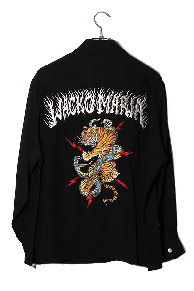 【中古】M 未当て嵌める品 WACKO MARIA ワコマリア TIM LEHI / 50’S SHIRT L/S ( TYPE-1 ) ティム・ロバート・エドワード・リーご機嫌 50sプルオーバー BLACK 黒いこと 25FW-WMS-OC11 /■In2 メンズ 【ベクター 古着】 260125