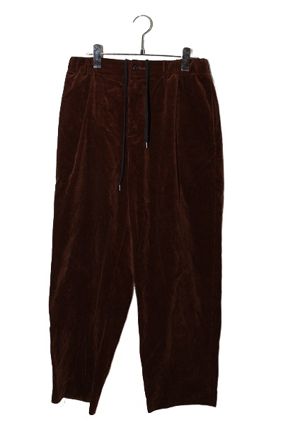 【中古】ATON エイトン SUVIN CORDUROY EASY WIDE PANTS スヴェン コーデュロイ イージーワイドパンツ 2 BROWN ブラウン PR.AG.SW.0805 /● メンズ 【ベクトル 古着】 260127｜ベクトル　新都リユース