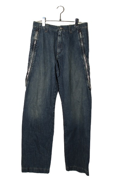 【中古】2024SS MM6 Maison Margiela エムエムシックス メゾンマルジェラ ストレートレッグ ジーンズ デニムパンツ JEANS 46 INDOGO インディゴ H0KA0011 /● メンズ 【ベクトル 古着】 260127