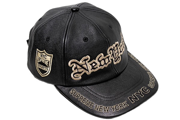【中古】2025FW Supreme シュプリーム NewYork Leather 6-Panel 6パネル レザー 牛革 キャップ 帽子 OS Black ブラック 国内正規品 /● メンズ 【ベクトル 古着】 260129 9,450円