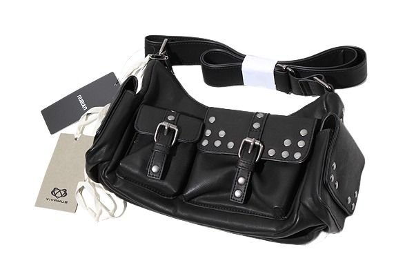【中古】未使用品 2025SS VIVAMUS ヴィヴァムス MINI SHOULDER BAG ミニ ショルダーバッグ OS BLK ブラック VM25SS-AC012 /●☆ レディース 【ベクトル 古着】 260208