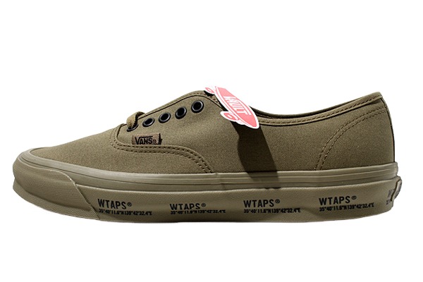 【中古】29珊 未当て嵌める品 WTAPS × VANS ダブルタップス バンズ OG Authentic LX \u0027Olive Drab\u0027 オーセンティック LX オリーブドラブ スニーカー US11 VN0A4BV9CX6 / 212BWVND-FWM01S /● メンズ 【ベクター 古着】 260209