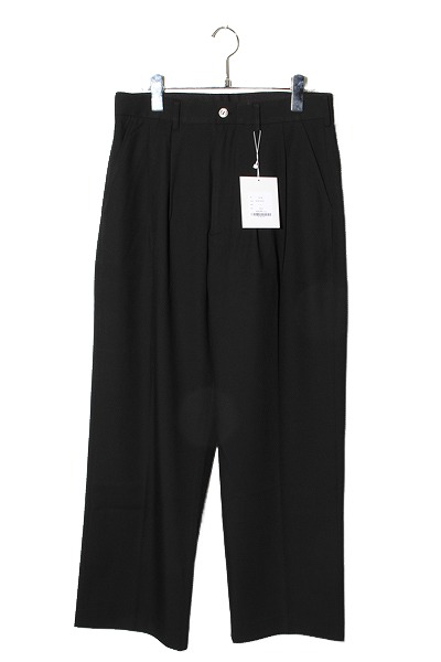【中古】S 未使用品 2025SS FLAGSTUFF フラグスタフ BAGGIE SLACKS バギースラックスパンツ BLACK ブラック 25SS-FS-10 /■In2 メンズ 【ベクトル 古着】 260212 17,094円