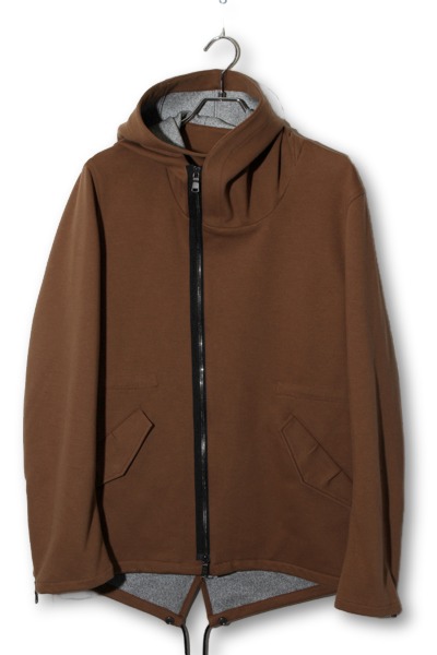 【中古】wjk ダブルジェイケイ DOWN fabric short mods ダウンファブリック ショート モッズ ジップアップパーカー L BROWN ブラウン cf82s /◆ メンズ 【ベクトル 古着】 260224