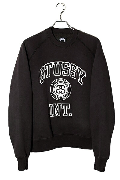 【中古】2024FW Stussy ステューシー Overlock Varsity Raglan Crew オーバーロック ヴァーシティ ラグラン クルーネック スウェットシャツ トレーナー M Black ブラック 118564 /● メンズ 【ベクトル 古着】 260307 18,980円