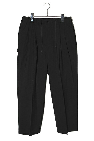 【中古】2025AW COOTIE PRODUCTIONS クーティープロダクションズ T/W Saxony 2 Tuck Wide Easy Trousers T/Wサキソニー 2タックワイド イージーパンツ テーパード トラウザーズ M BLACK ブラック CTE-25A107 /● メンズ 【ベクトル 古着】 260316