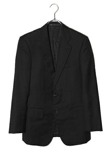 【中古】ワコマリア WACKO MARIA WACKO MARIA ワコマリア LORO PIANA / SINGLE BREASTED JACKET / PLEATED TROUSERS Super 130'sウール シングル ブレステッドジャケット テーラードジャケット スラックス パンツ セットアップ S BLACK ブラック 【ベクトル 古着】 260318|ベクトル 新都リユース