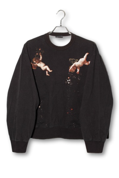 【中古】2021AW LAD MUSICIAN ラッドミュージシャン Crew Neck Pullover 労働者の一団のど首 ティーシャツ スウェットトレーナー 44 BLACK 黒いこと 2221-613 /● メンズ 【ベクター 古着】 260321