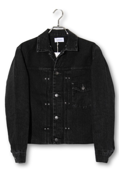 【中古】未使用品 TANAKA タナカ ST-45 NEW CLASSIC JEAN JACKET ザ ジーン ジャケット デニムジャケット XS BLACK ブラック ST-45 /● メンズ 【ベクトル 古着】 260325｜ベクトル　新都リユース