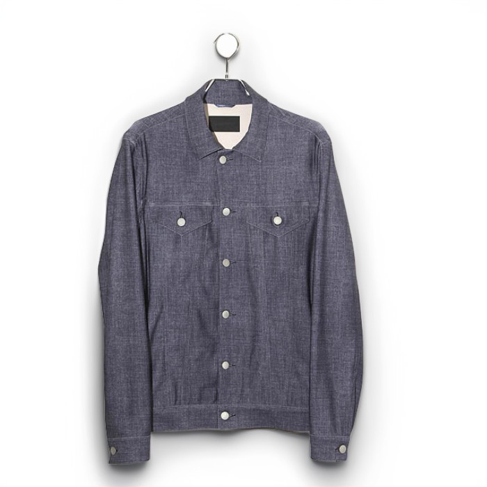 【中古】2024SS junhashimoto ジュンハシモト 24S/S 3rd JACKET U.S.O.DENIM デニム転写プリント ジャケット 4 NAVY ネイビー 1042410003 /◆ メンズ 【ベクトル 古着】 260331