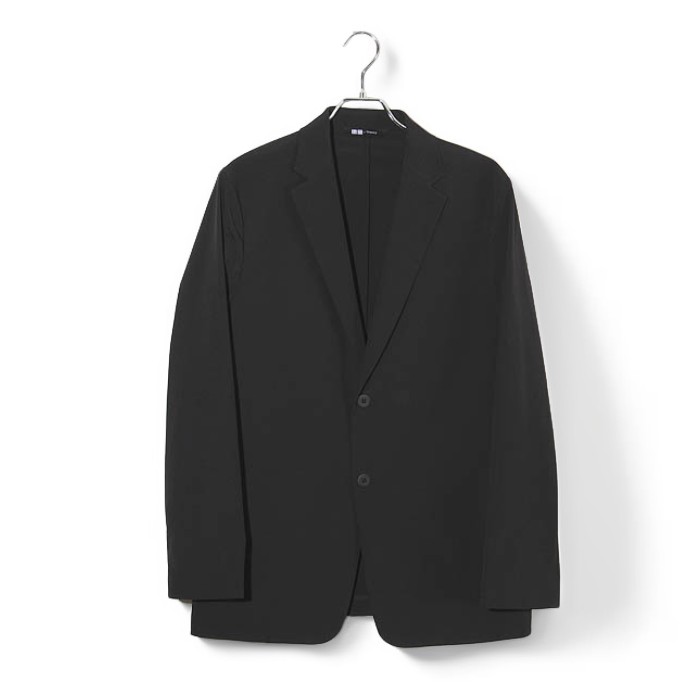 【中古】2022SS UNIQLO × theory ユニクロ セオリー テーラード 感動ジャケット スラックス パンツ スーツ セットアップ L BLACK ブラック /◆ メンズ 【ベクトル 古着】 260401