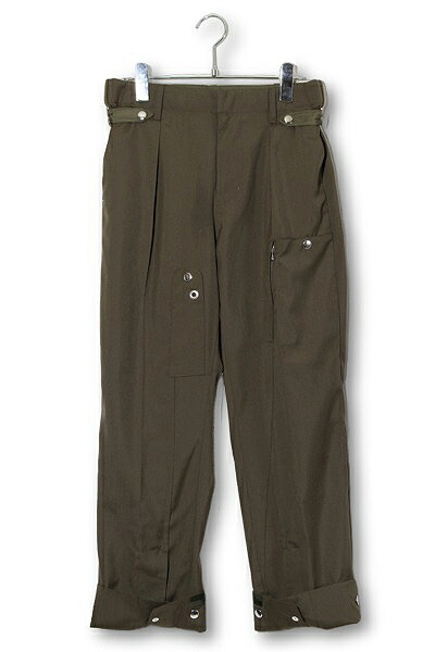 【中古】Tamme タム K-2B STRAIGHT SLACKS 引っ切り無い スラックスズボン下 0 khaki カーキ 23S0086 /● メンズ レディース 【ベクター 古着】 260401