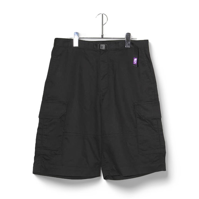 【中古】THE NORTH FACE PURPLE LABEL ノースフェイス パープルレーベル Twill Cargo Shorts ストレッチ ツイル カーゴ ショーツ ハーフ ショートパンツ 32 BLACK ブラック NT4302N /◆ メンズ 【ベクトル 古着】 260402