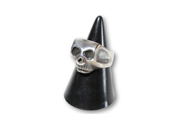 【中古】FLASH POINT フラッシュポイント JIM SKULL RING Solid Type ジムスカルリング ソリッドタイプ Sv925 Silver シルバー /● メンズ 【ベクトル 古着】 260404