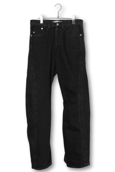 【中古】2024AW NVRFRGT 3D Twisted Jeans 3Dツイスト ジーンズ デニムパンツ 1 BLACK ブラック NF242P03A /● メンズ 【ベクトル 古着】 260409