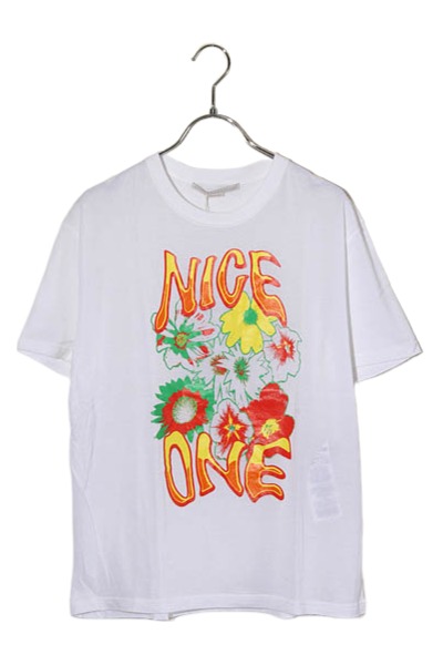 【中古】STELLA McCARTNEY ステラマッカートニー グラフィック フローラルプリント 半袖 Tシャツ カットソー XS WHITE ホワイト 701453010sip12 /◆ メンズ 【ベクトル 古着】 260410