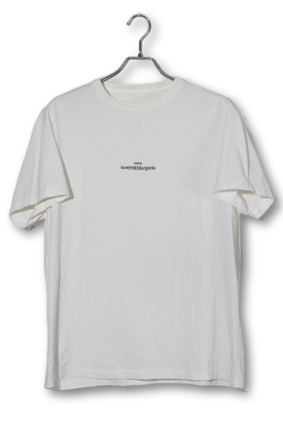 【中古】2023SS Maison Margiela 10 メゾンマルジェラ 10 ロゴ プリント クルーネック Tシャツ 48 WHITE ホワイト S30GC0701 /● メンズ 【ベクトル 古着】 260410