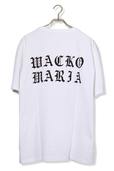 【中古】未使用品 2025SS WACKO MARIA ワコマリア WASHED HEAVY WEIGHT CREW NECK T-SHIRT TYPE-11 ロゴ Tシャツ L WHITE 白/● メンズ 【ベクトル 古着】 260411