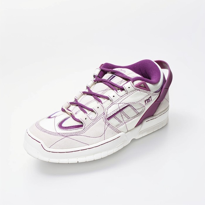 【中古】28.5珊 未当て嵌める品 NEEDLES × DC SHOES ニードルス ニードルズ ディーシーシューズ SPECTRE スニーカー US10.5 OFF WHITE 象牙色 ADYS100804 /● メンズ 【ベクター 古着】 260416